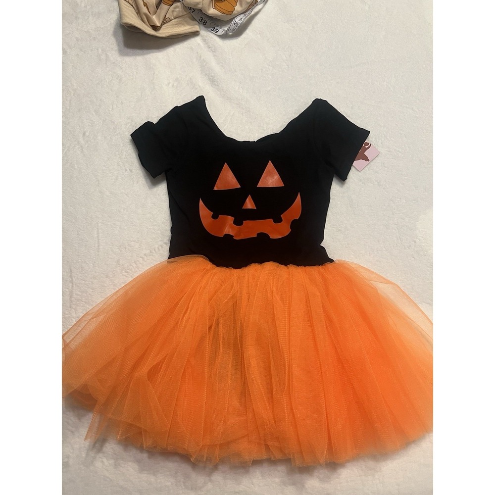 NWT Toddler Girls Leotard Halloween Tutu Costume Outfit Large